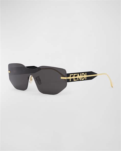 fendi ff shield sunglasses|fendi sunglasses oversize.